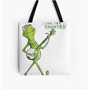 Kermit Sings Canned Heat Going Up The Country All Over Print Tote Bag