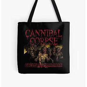 merch shirt  tour cannibal corpse album covers merch All Over Print Tote Bag 