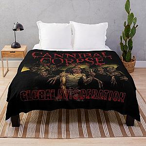 merch shirt  tour cannibal corpse album covers merch Throw Blanket RB1711