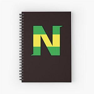 Captain Tsubasa Niupi Logo Baseball ¾ Sleeve T-Shirt Spiral Notebook