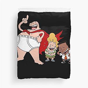 captain underpants cartoon Duvet Cover