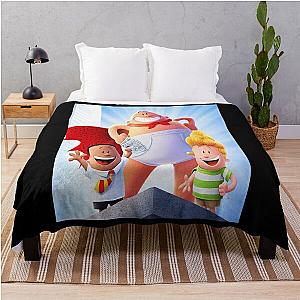 Vintage Retro Captain Underpants Throw Blanket