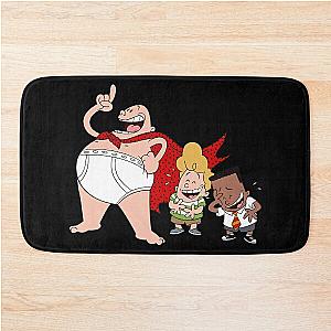 captain underpants cartoon Bath Mat