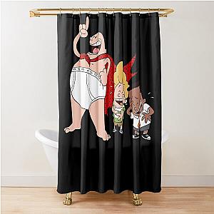 captain underpants cartoon Shower Curtain