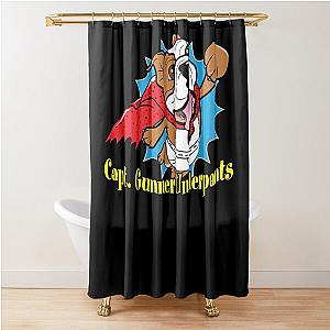 Special Present Gunner Captain Underpants Shower Curtain