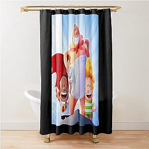 Vintage Retro Captain Underpants Shower Curtain