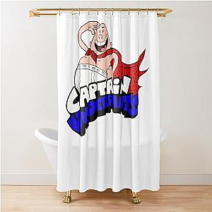 Music Vintage Retro Captain Underpants Shower Curtain