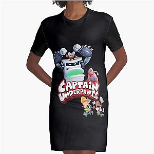 Mens Best Captain Underpants Graphic T-Shirt Dress