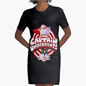 Vintage Captain Underpants Graphic T-Shirt Dress