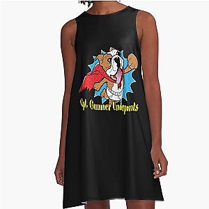 Special Present Gunner Captain Underpants A-Line Dress