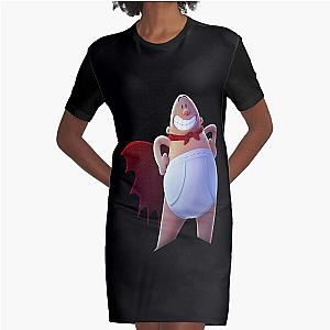 Day Gift Captain Underpants Graphic T-Shirt Dress