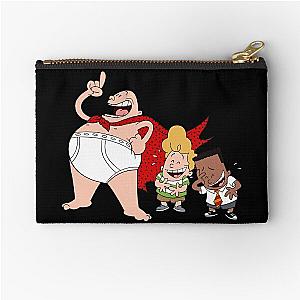 captain underpants cartoon Zipper Pouch