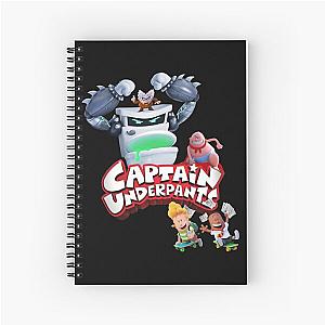 Mens Best Captain Underpants Spiral Notebook