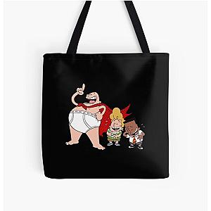 captain underpants cartoon All Over Print Tote Bag