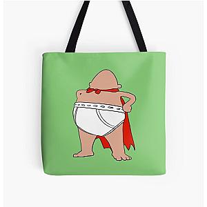 Captain underpants Design  All Over Print Tote Bag