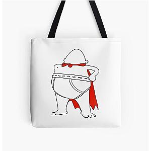 Retro Vintage Captain Underpants All Over Print Tote Bag