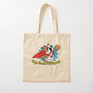 Special Present Gunner Captain Underpants Cotton Tote Bag