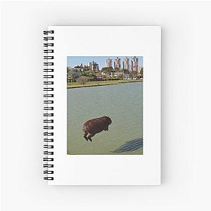 The flying capybara Spiral Notebook