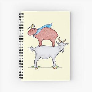 The case of caprylic chaos and the capybara Spiral Notebook