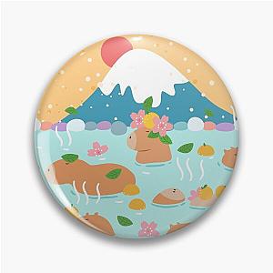 Japanese Capybara Hot Spring Pin