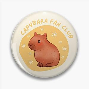 Cute Pastel Capybara Fan Club  Pin