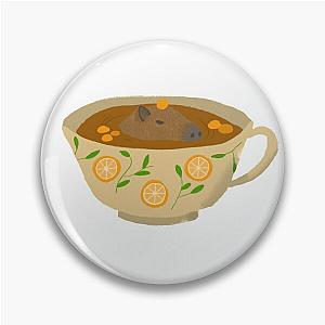 capybara in a teacup Pin