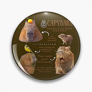 Capybara Fun Facts Pin