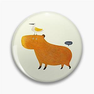 Hapybara Capybara Pin