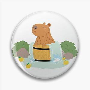 Onsen Capybara Pin