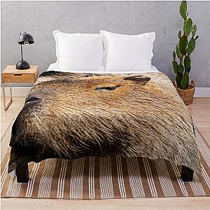 Capybara profile Throw Blanket