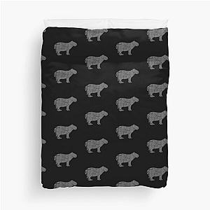 Vintage Capybara - Distressed Capybara Print Duvet Cover