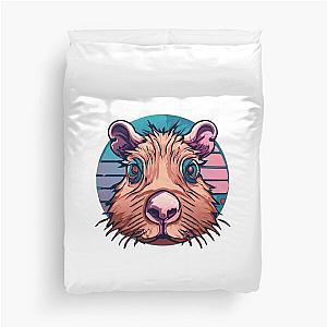 Trippy Capybara Duvet Cover