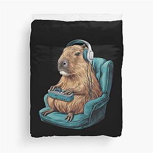 Capybara Funny Video Games Capybara Duvet Cover