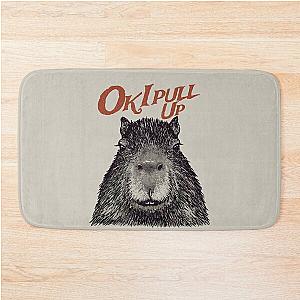 Capybara - Ok I pull up - MEME - Red Capybara - His Name - Gort - Capy Yuzu - Pet Mat Bandana Bath Mat