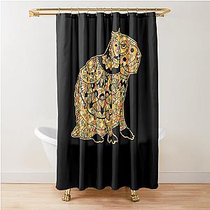 Capybara - Capybara Geometric Shower Curtain