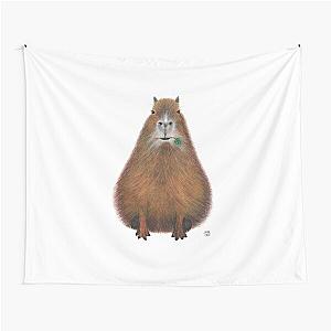 Capybara high quality, hand made illustration Tapestry