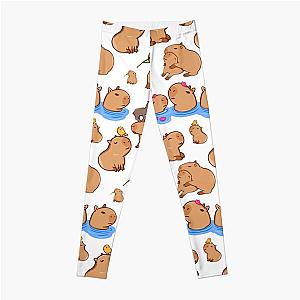 Capybara Pattern Leggings