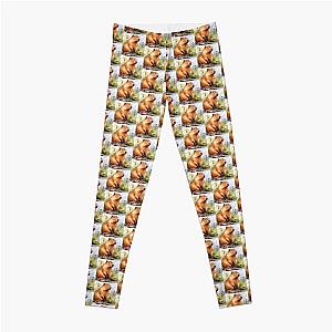 Capybara Illustration Leggings