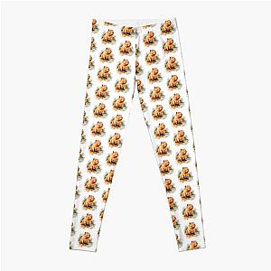 Capybara Illustration Leggings