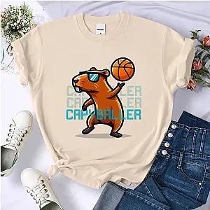 Capybara Cute Capballer T-Shirt