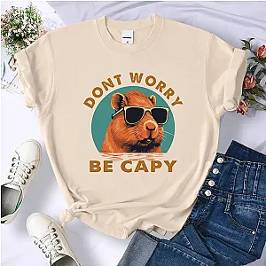 Capybara funny Tee 2000s comic graphic T-Shirt