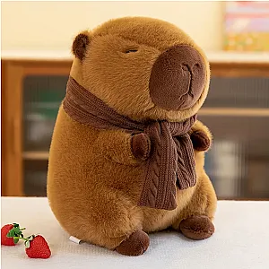 35CM Hot Stuffed Doll Cute Scarf Capybara Plush