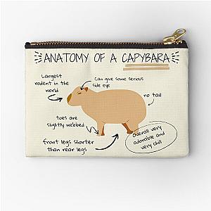 Anatomy of a capybara Zipper Pouch