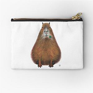 Capybara high quality, hand made illustration Zipper Pouch