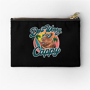 Cute Capybara Vintage Capybara Funny Cute Zipper Pouch