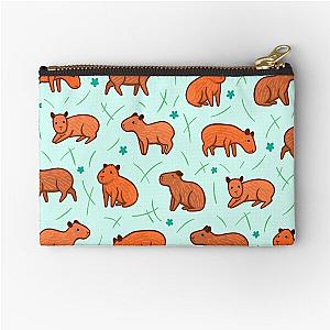 Capybara Pattern Zipper Pouch