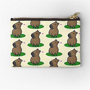 Cute Capybara Illustration Zipper Pouch