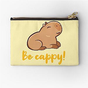 Cute Capybara, be cappy! Like a capybara, capy Zipper Pouch