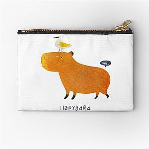 Hapybara Capybara Zipper Pouch