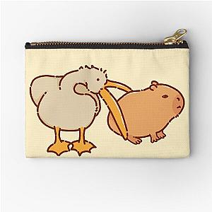 Pelican and capybara very cute Zipper Pouch